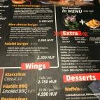 The Selection Budapest - Étlap/itallap