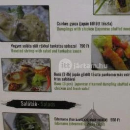 WoKame , Budapest - Étlap/itallap