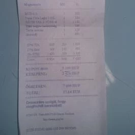 Bécsiszelet Vendéglő - József körút, Budapest - Étlap/itallap