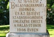 Az 1648. évi hősnők & 1848 emlékoszlopa Balassagyarmat