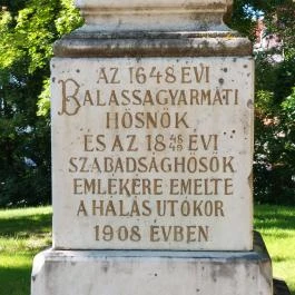Az 1648. évi hősnők & 1848 emlékoszlopa Balassagyarmat - Egyéb