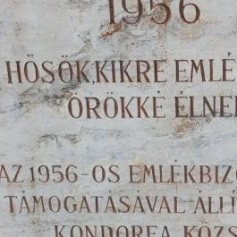 1956-os emlékmű Kondorfa - Egyéb