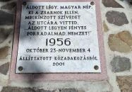1956-os emlékmű Sátoraljaújhely