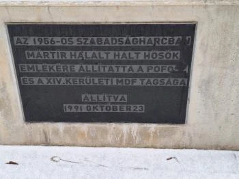 56-os Thököly úti mártírok emlékműve Budapest