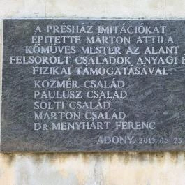 Adony pincesor, Adony - Egyéb