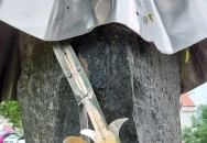 Az alapító szobra Tihany