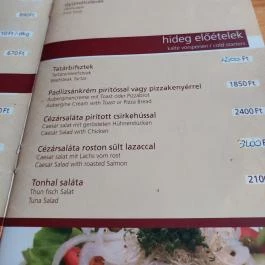 Alba Regia Vendéglő, Budapest - Étlap/itallap