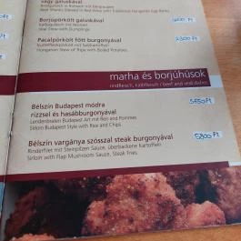 Alba Regia Vendéglő, Budapest - Étlap/itallap