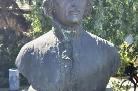 Albert Kázmér Ágoston mellszobra Budapest