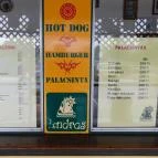 András Büfé Balatonszemes - Étlap/itallap