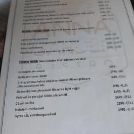 Anna Garden Bistro Téglás - Étlap/itallap
