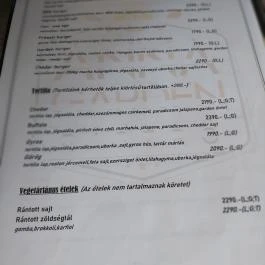 Anna Garden Bistro Téglás - Étlap/itallap