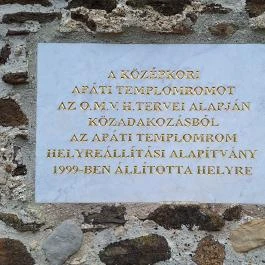 Apáti templomrom Tihany - Egyéb