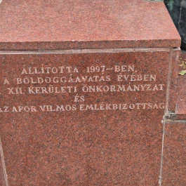 Apor Vilmos emlékműve Budapest - Külső kép