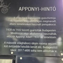 Apponyi hintó Budapest - Egyéb