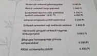 Arany János étterem Geszt - Étlap/itallap