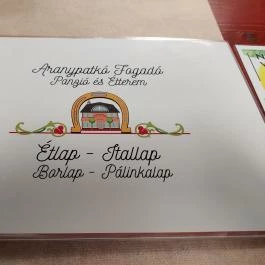 Aranypatkó Panzió étterme, Győrújbarát - Étlap/itallap