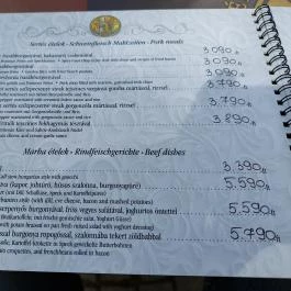 Aredo Étterem & Kávézó Aszód - Étlap/itallap