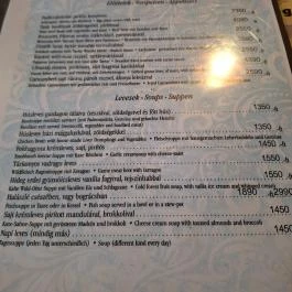 Aredo Étterem & Kávézó Aszód - Étlap/itallap