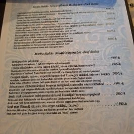 Aredo Étterem & Kávézó Aszód - Étlap/itallap