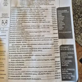 BA-KÓ Pizzéria Zsámbok - Étlap/itallap