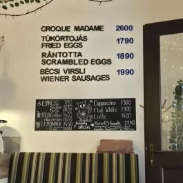 Bagoly Cafe, Budapest - Étlap/itallap