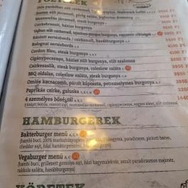 Bakterház Pizzéria és Étterem Dunavarsány - Étlap/itallap