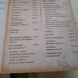 Bakterház - Reggeliző-Kávézó-Éléskamra, Balatonszepezd - Étlap/itallap