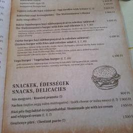 Bakterház - Reggeliző-Kávézó-Éléskamra, Balatonszepezd - Étlap/itallap