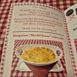 Bazilika - Goulash & Langosh Bar Budapest - Étlap/itallap