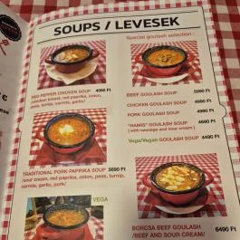 Bazilika - Goulash & Langosh Bar Budapest - Étlap/itallap
