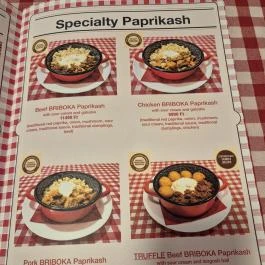 Bazilika - Goulash & Langosh Bar Budapest - Étlap/itallap
