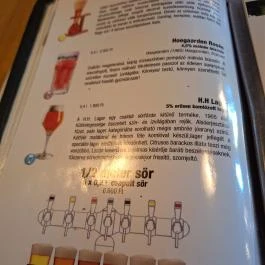 Belgian Brasserie Henri Budapest - Étlap/itallap