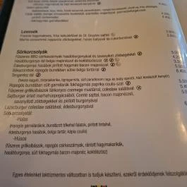 Belgian Brasserie Henri Budapest - Étlap/itallap