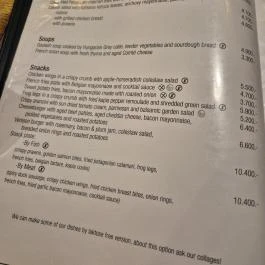 Belgian Brasserie Henri Budapest - Étlap/itallap