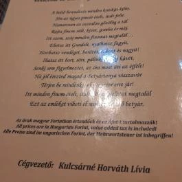 Betyártanya Étterem, Zalabaksa - Étlap/itallap