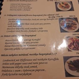 Betyártanya Étterem, Zalabaksa - Étlap/itallap