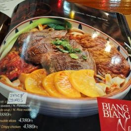 Biang Bisztró - Vámház körút Budapest - Étlap/itallap