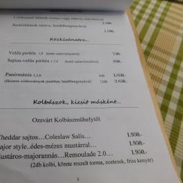 Bistro87 Zalaszántó - Étlap/itallap