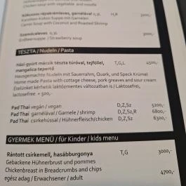 Bisztró 71 Révfülöp - Étlap/itallap