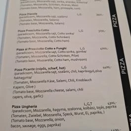 Bisztró 71 Révfülöp - Étlap/itallap