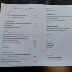 Bisztró33 Budapest - Étlap/itallap