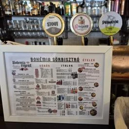Bohemia Söröző, Budapest - Étlap/itallap