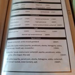 Böki Falatozó & Fagyizó , Baktalórántháza - Étlap/itallap