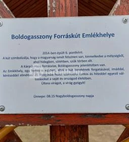 Boldogasszony Forráskút Emlékhelye