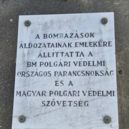 A bombázások áldozatainak emlékműve Budapest - Külső kép