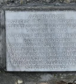 A bombázások áldozatainak emlékműve
