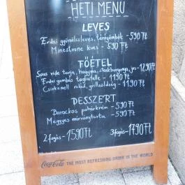 Boomerang Bisztró Budapest - Étlap/itallap