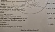 Bor & Bazsalikom Pizzeria, Étterem Sárospatak - Étlap/itallap