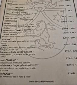 Bor & Bazsalikom Pizzeria, Étterem
